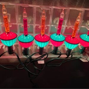 Vintage 1990's Noma 7 Christmas Bubble Lights WORKS GREAT!